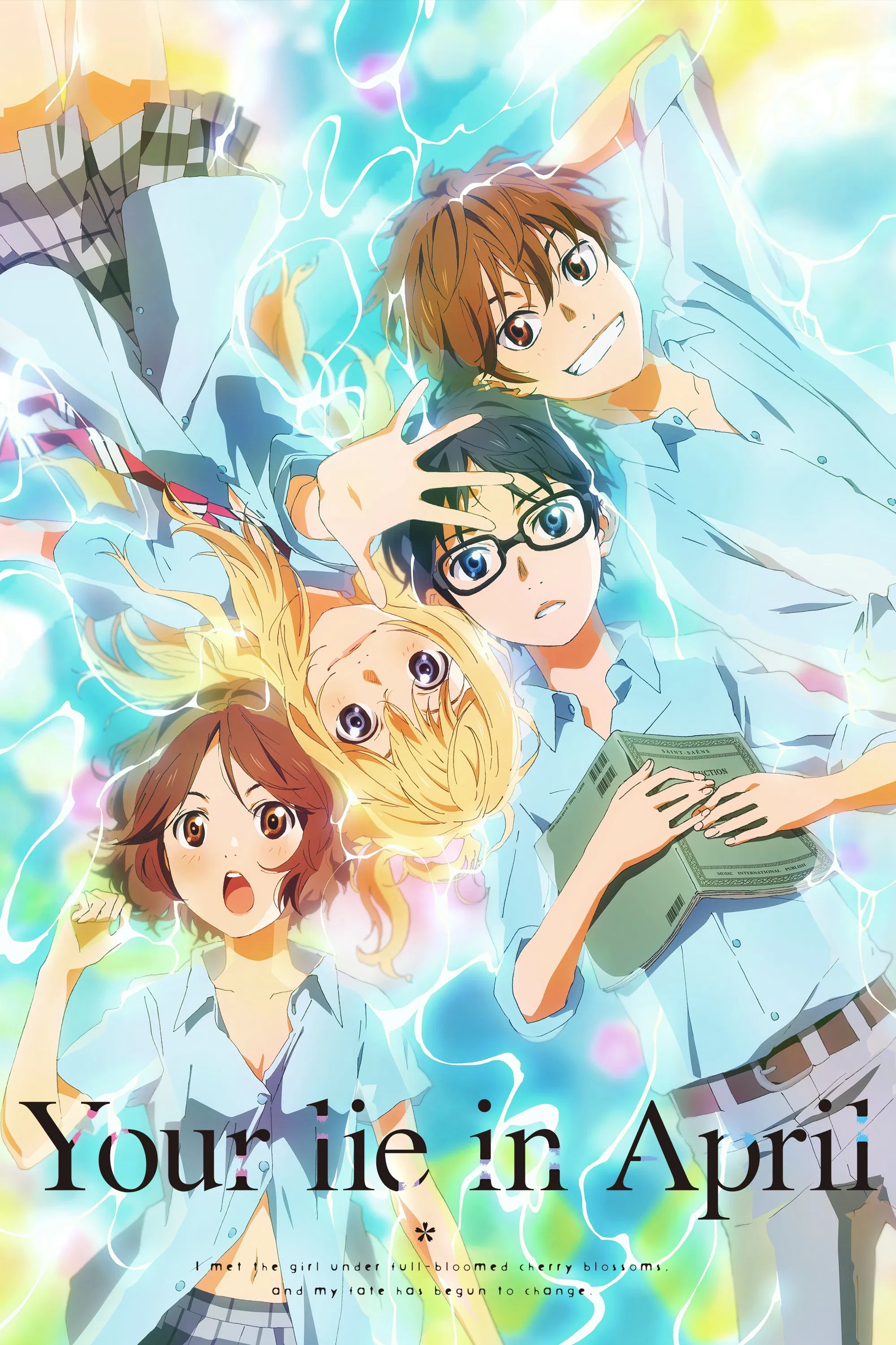 Capa de Your Lie in April: Prepare o Coração para Essa Sinfonia de Emoções!